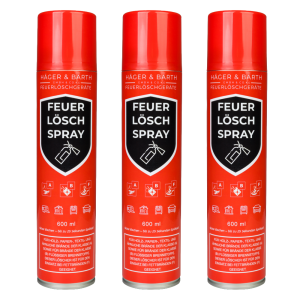 3er Set Feuerlöschspray 600 ml ABF